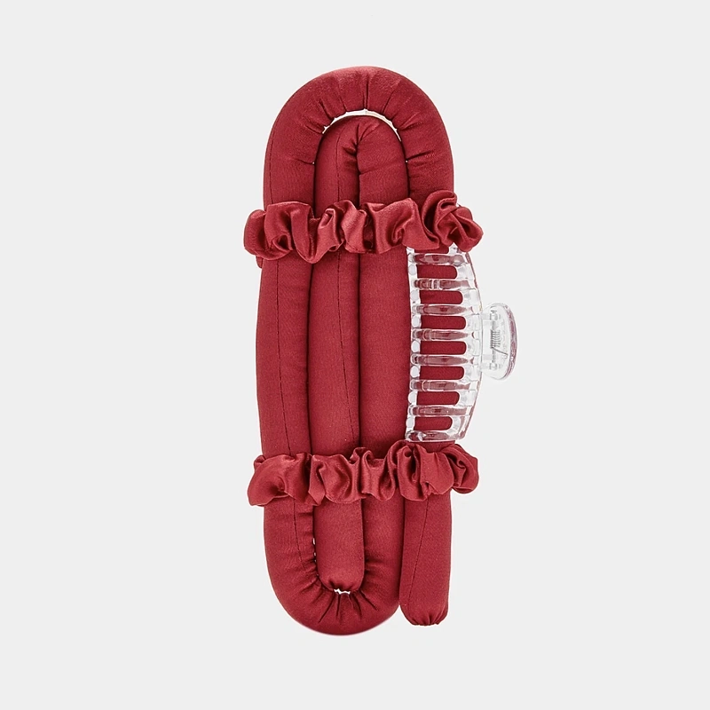 Мягкие бигуди из лебяжего пуха "Комплект jillas mini бордовый" по цене 1&nbsp;390 ₽, размеры 235х85х40, для волос От плеч до пояса