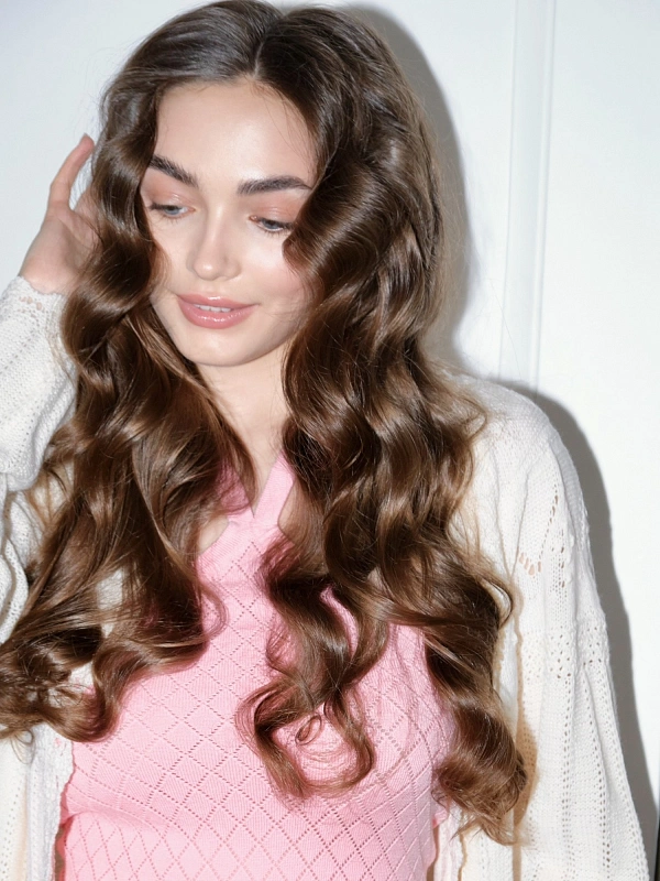 Мягкие бигуди из лебяжего пуха "Комплект jillas slim compact 2.0, золотистый" по цене ₽1,890, размеры 205х85х25, для волос От каре до пояса