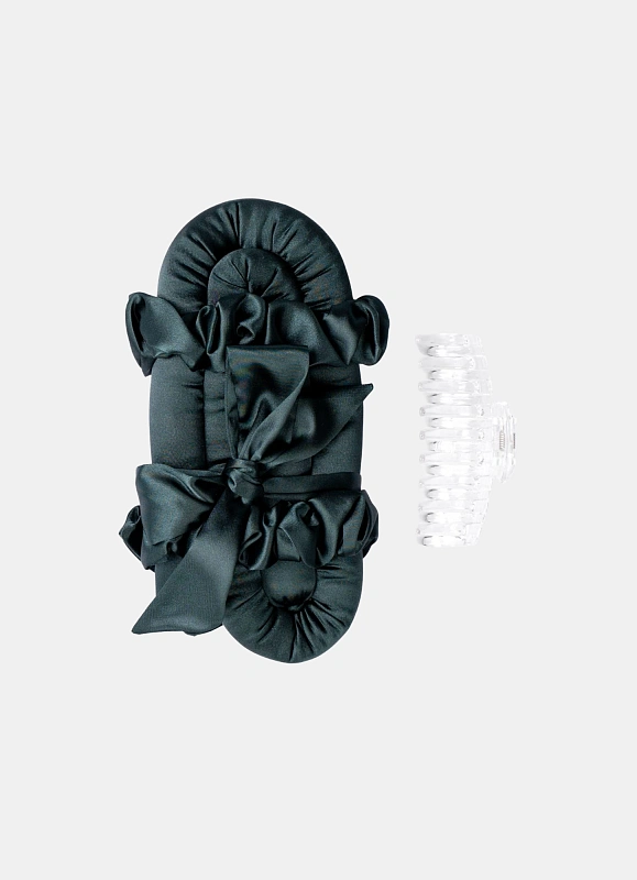 Мягкие бигуди из лебяжего пуха "Комплект jillas classic elegant изумрудный" по цене 1&nbsp;590 ₽, размеры 255х105х50, для волос От лопаток до пояса