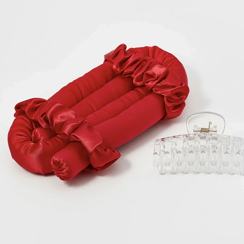 Мягкие бигуди из лебяжего пуха "Комплект jillas classic красный" по цене ₽1,390, размеры 255х105х50, для волос От лопаток до пояса