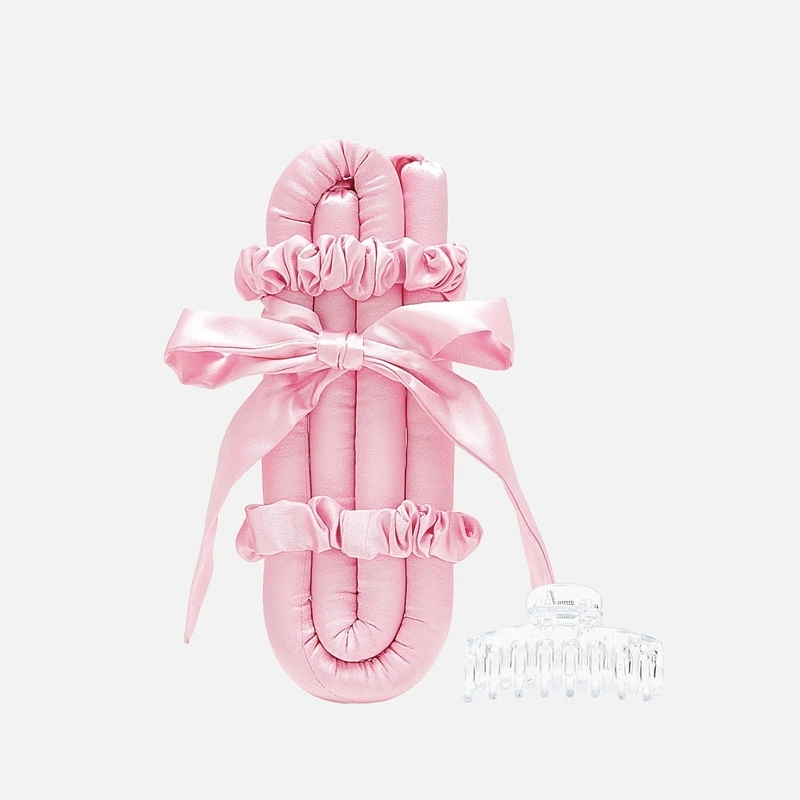 Мягкие бигуди из лебяжего пуха "Комплект jillas mini elegant розовый" по цене 1&nbsp;590 ₽, размеры 235х85х40, для волос От плеч до пояса