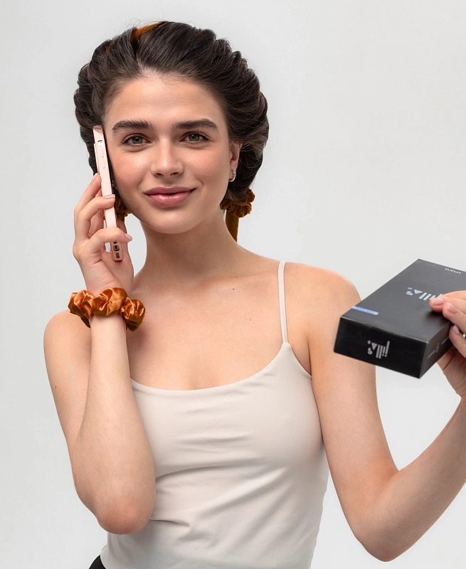 Мягкие бигуди из лебяжего пуха "Комплект jillas mini оранжевый" по цене 1&nbsp;390 ₽, размеры , для волос От плеч до пояса