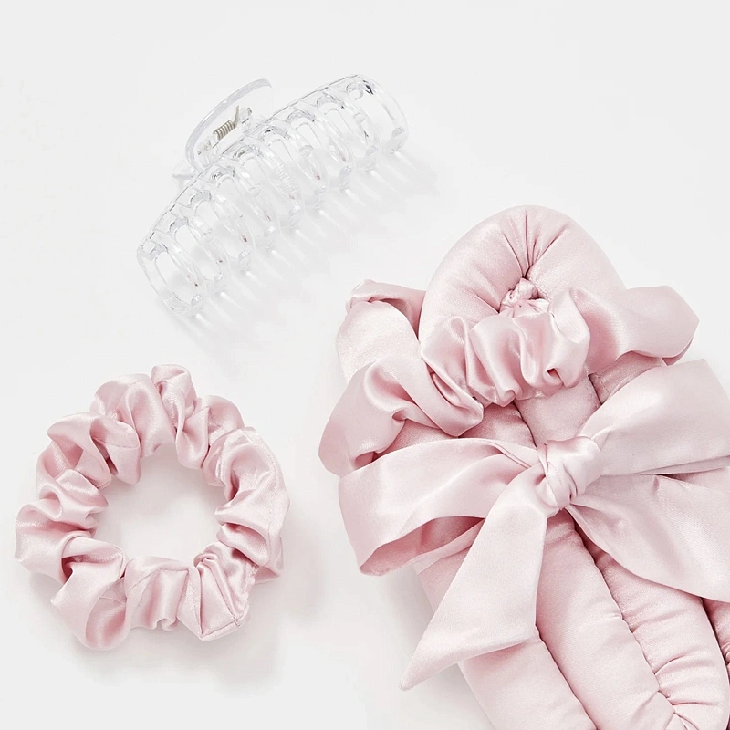 Мягкие бигуди из лебяжего пуха "Комплект jillas classic elegant светло-розовый" по цене 1&nbsp;590 ₽, размеры 255х105х50, для волос От лопаток до пояса