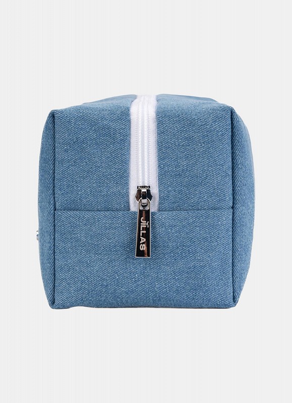 Косметичка jillas джинсовая, светло-голубой