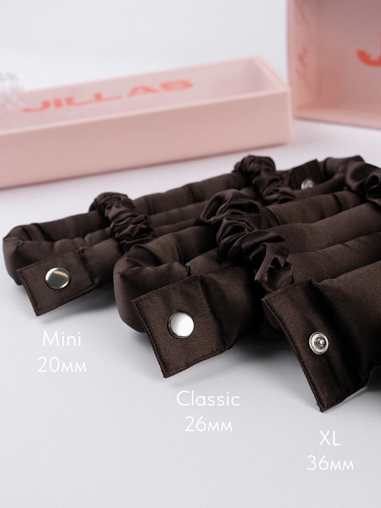 Мягкие бигуди "Комплект jillas mini basic, коричневый" по цене 1&nbsp;890 ₽ для волос От плеч до пояса