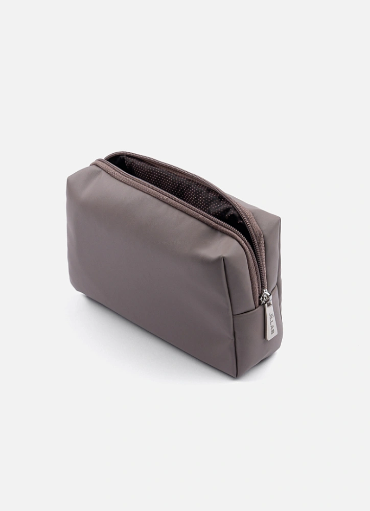 Косметичка jillas из искусственной кожи, S, серый по цене 1 690 ₽