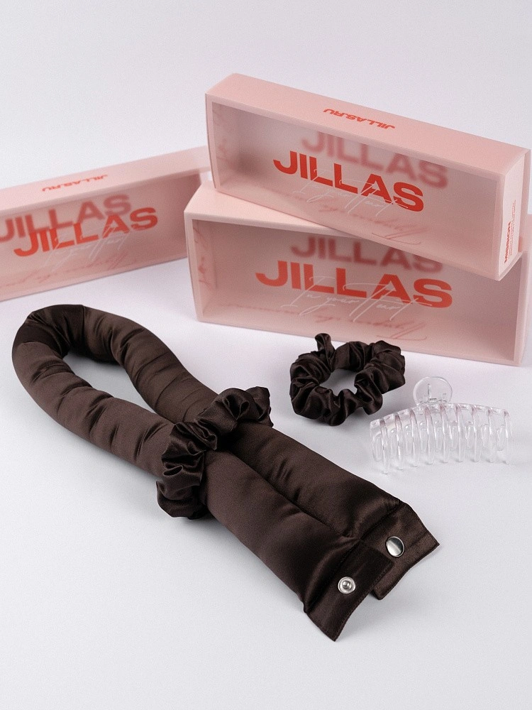 Мягкие бигуди "Комплект jillas XL basic, коричневый" по цене 2&nbsp;090 ₽ для волос От лопаток до пояса