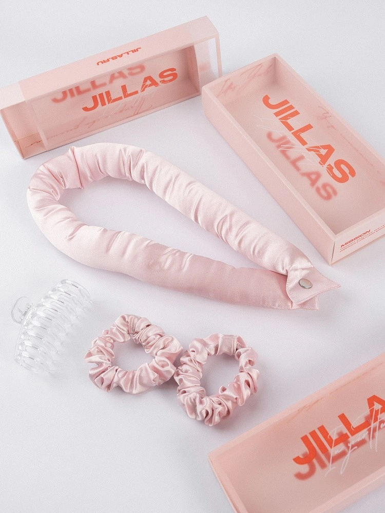 Мягкие бигуди "Комплект jillas XL basic, светло-розовый" по цене 2&nbsp;090 ₽ для волос От лопаток до пояса