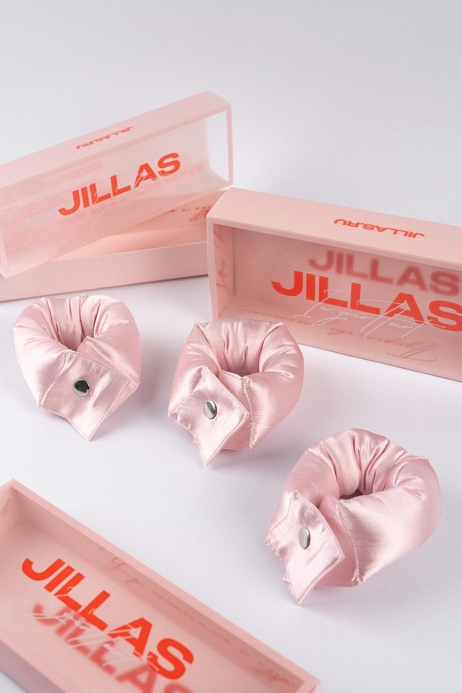 Мягкие бигуди "Комплект jillas compact 230/36, светло-розовый" по цене 2 290 ₽ для волос От лопаток до пояса