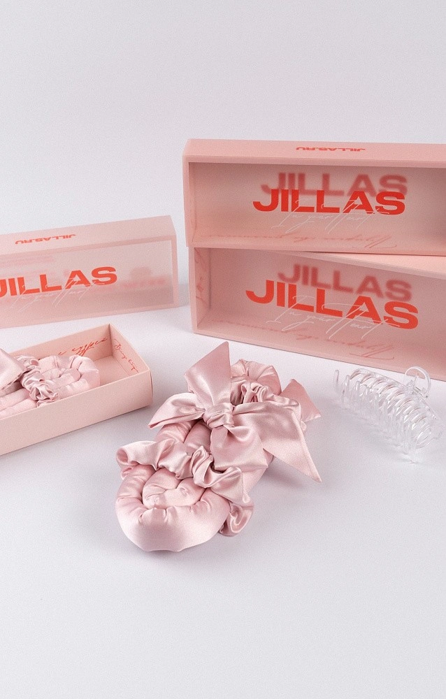 Мягкие бигуди "Комплект jillas classic elegant с мягким наполнителем, светло-розовый" по цене 1 990 ₽ для волос От лопаток до пояса
