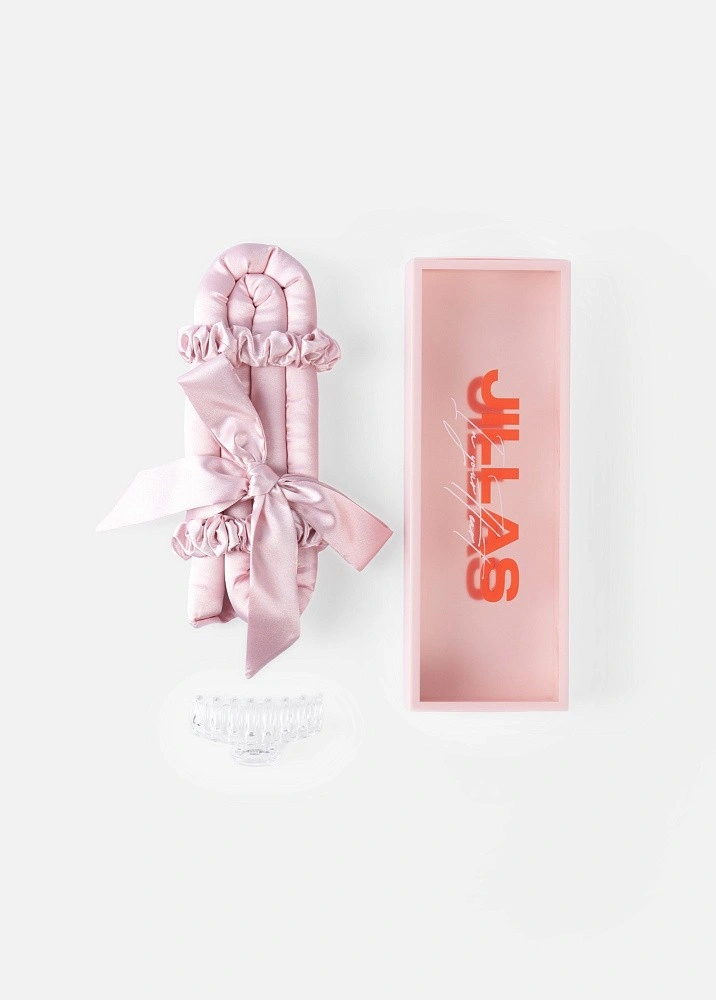 Мягкие бигуди "Комплект jillas mini elegant с мягким наполнителем, светло-розовый" по цене 1 990 ₽ для волос От плеч до пояса