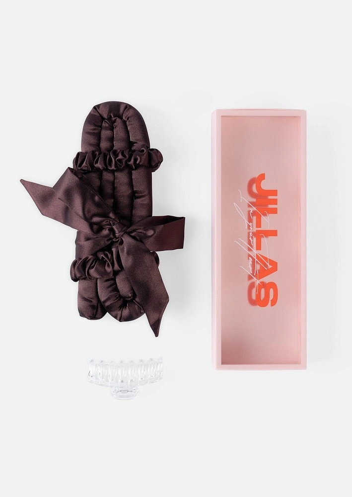 Мягкие бигуди "Комплект jillas mini elegant с мягким наполнителем, коричневый" по цене 1 990 ₽ для волос От плеч до пояса