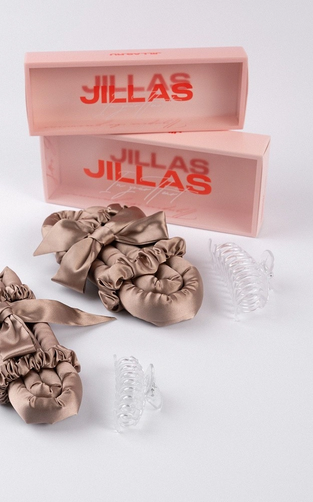 Мягкие бигуди "Комплект jillas classic elegant с мягким наполнителем, капучино" по цене 1&nbsp;990 ₽ для волос От лопаток до пояса